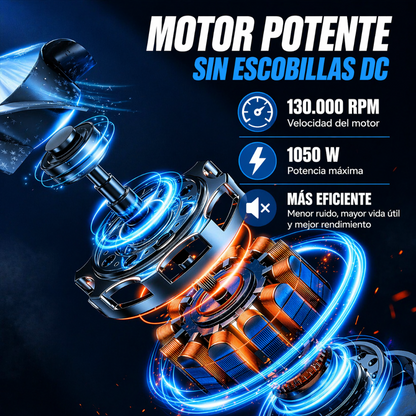 Soplador Portátil Inalámbrico 48V de Alta Potencia