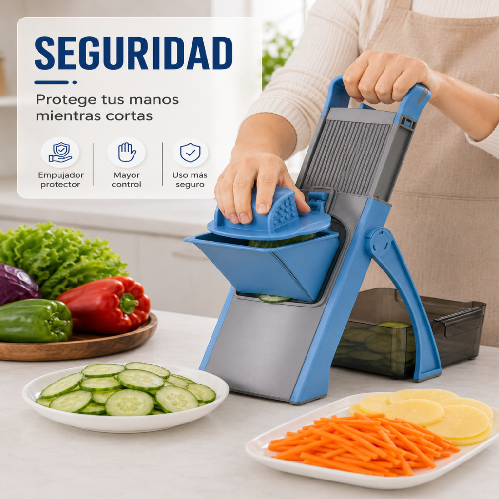 Cortador de Vegetales Multifuncional 4 en 1 Plegable