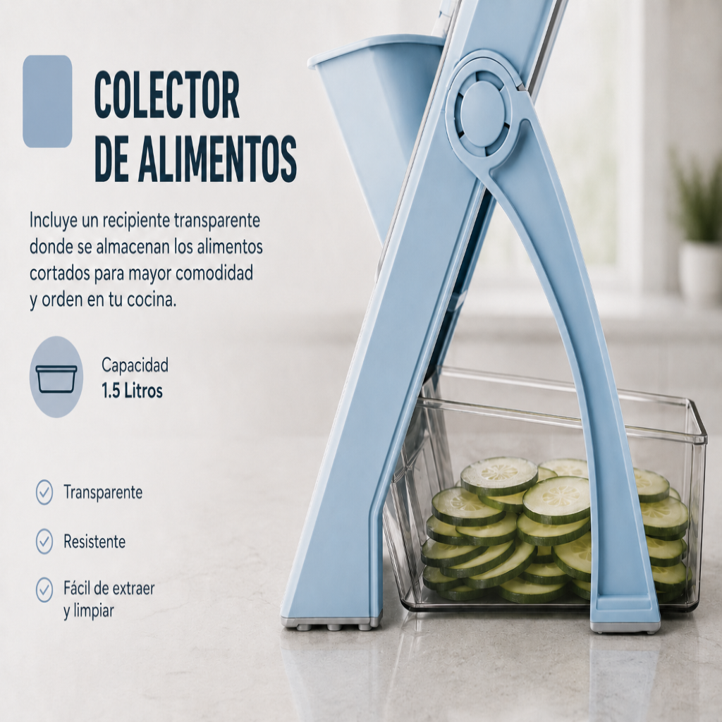 Cortador de Vegetales Multifuncional 4 en 1 Plegable