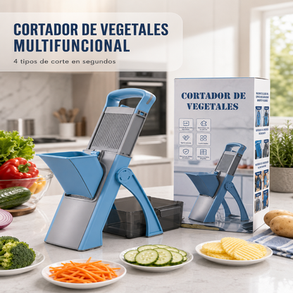 Cortador de Vegetales Multifuncional 4 en 1 Plegable